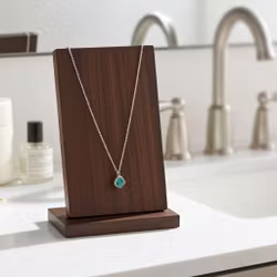 Halsband rå Amazonit sten silver