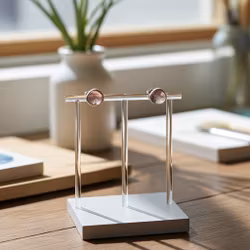 Rosa Turmalin örhängen silver