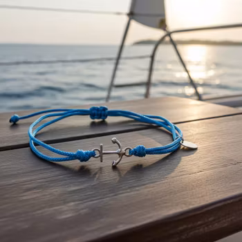 Armband med ankare herr