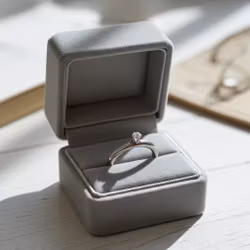 Tjock silverring med Regnbågsmånsten