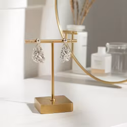 Rustika silverörhängen