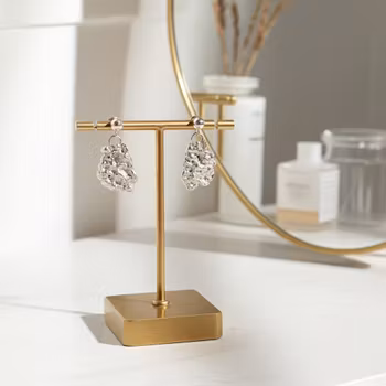 Rustika silverörhängen