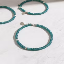 Apatit armband silver