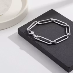 Silverarmband handgjord kedja