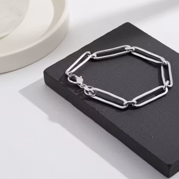 Silverarmband handgjord kedja