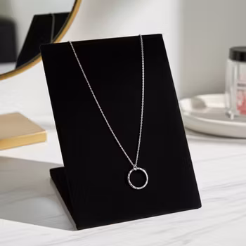 Halsband cirkel silver