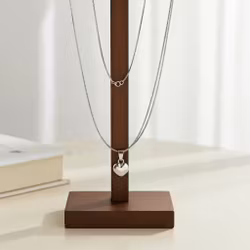 Silverhalsband hjärta