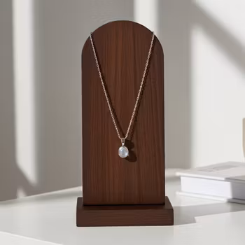 Regnbågsmånsten halsband silver