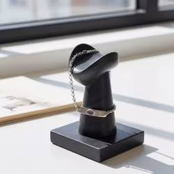 Kedjearmband med Ametist sten