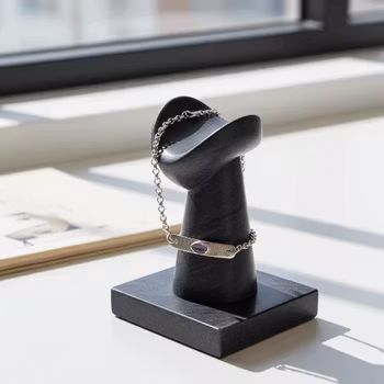 Kedjearmband med Ametist sten