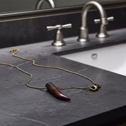 Halsband Mookait Jaspis herr