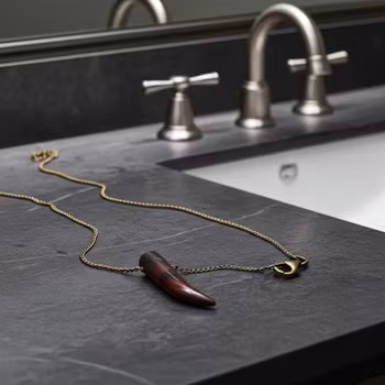 Halsband Mookait Jaspis herr