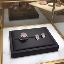 Rosenkvarts smycken set