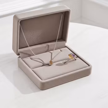 Rå Ametrin smycken set