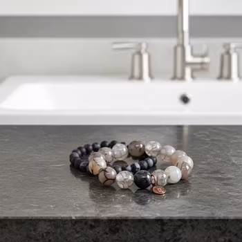 Herrarmband set stenar