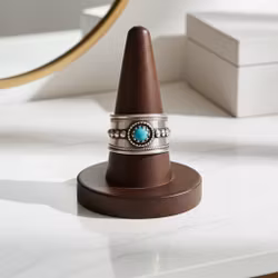 Bred Turkos ring silver