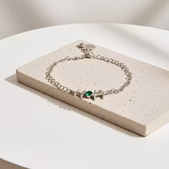 Silverarmband med gren