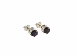 Blå rå safir örhängen silver