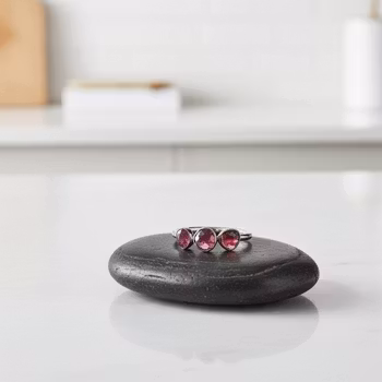 Trestensring rosa turmalin