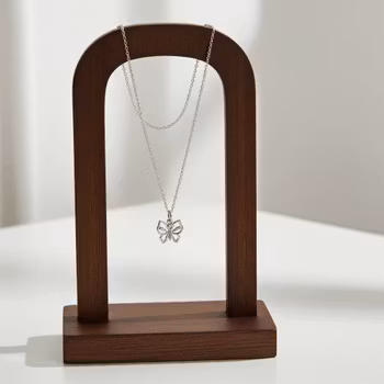 Fjäril halsband silver