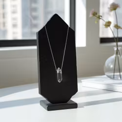 Halsband rå Bergskristall silver