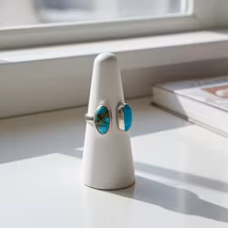 Silverring med Turkoser