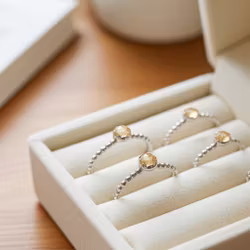 Ring med Citrin sten