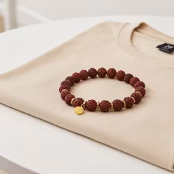 Rudraksha frö armband herr