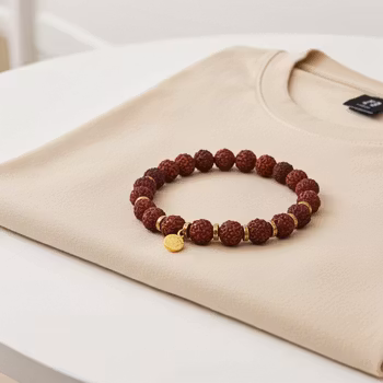 Rudraksha frö armband herr