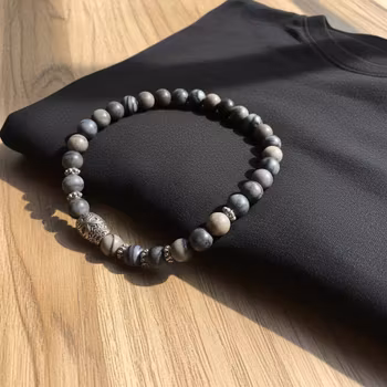 Armband med döskalle herr