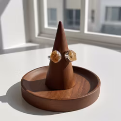 Rå Citrin ring silver