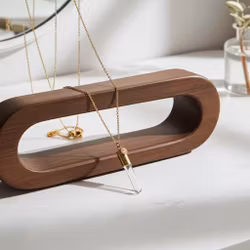 Crystal bullet halsband guld