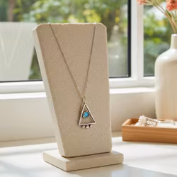 Labradorit halsband guldpläterat