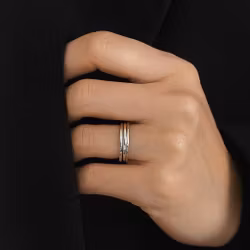 Ringar i silver flerpack