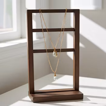 Halsband med Prasiolit droppe