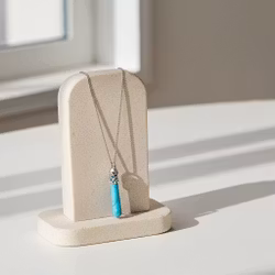 Halsband med Turkos pendel