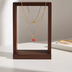 Guldpläterat halsband med öga