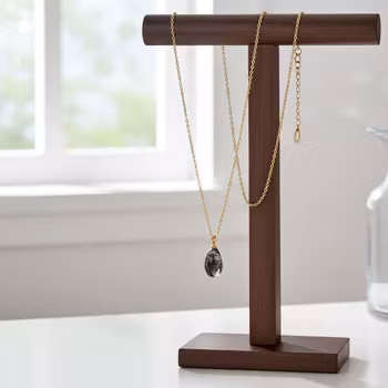 Halsband med svart Bergskristall