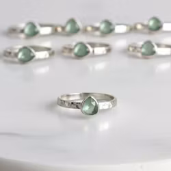 Turkosa Turmalin ring silver