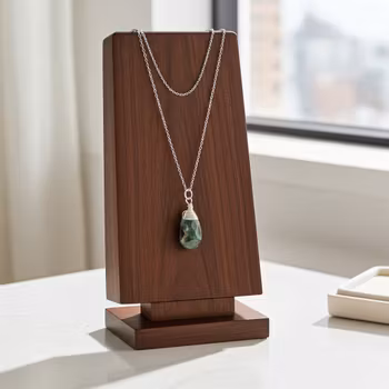 Fuchsit halsband med rubin silver