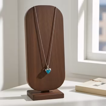 Silverhalsband med Turkos hjärta