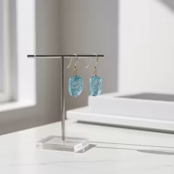 Örhängen turkosa Bergskristaller