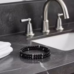 Svart sten armband herr