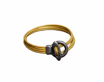 Gult läderarmband herr