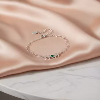 Silverarmband med gren