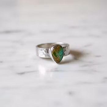 Orvil Jack grön Turkosring silver