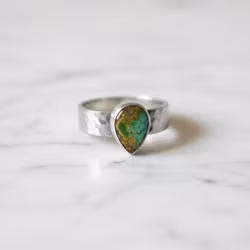 Orvil Jack grön Turkosring silver