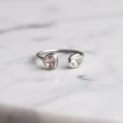 Silverring med Turmalin stenar