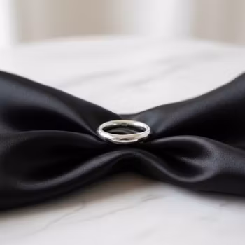 Tjock slät silverring