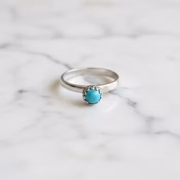 Nätt Turkos ring silver